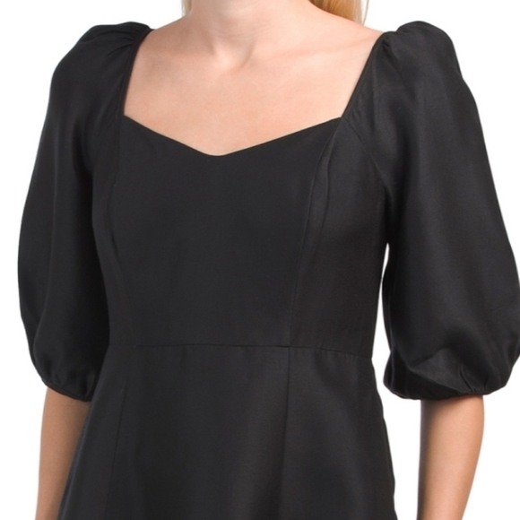 DRAPER James Black Silk Blend June Dress - Picture 3 of 16